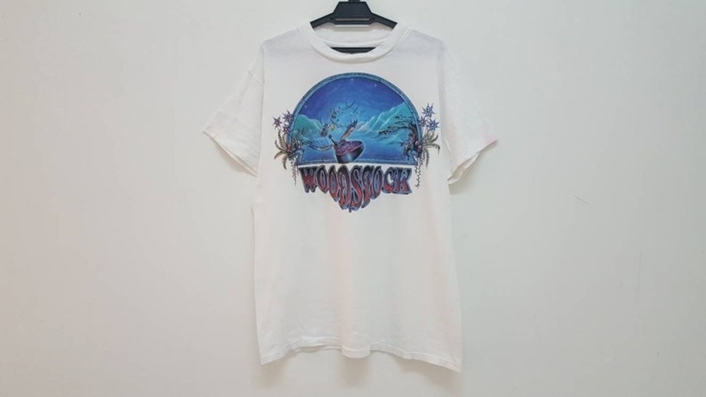 90s 1994 Woodstock Rare Graphic Psychedelic Art By Mike Dubois Single Stitch